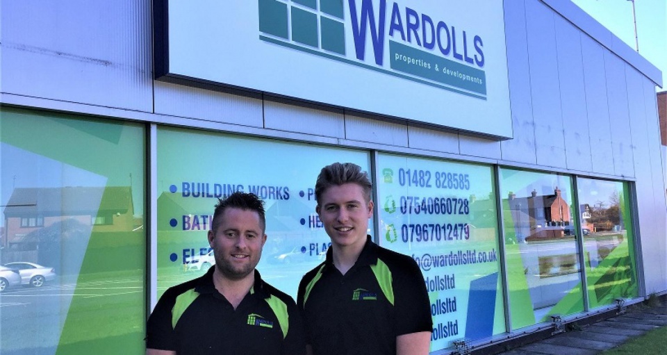 Brothers complete conversion of car showroom to relocate building firm